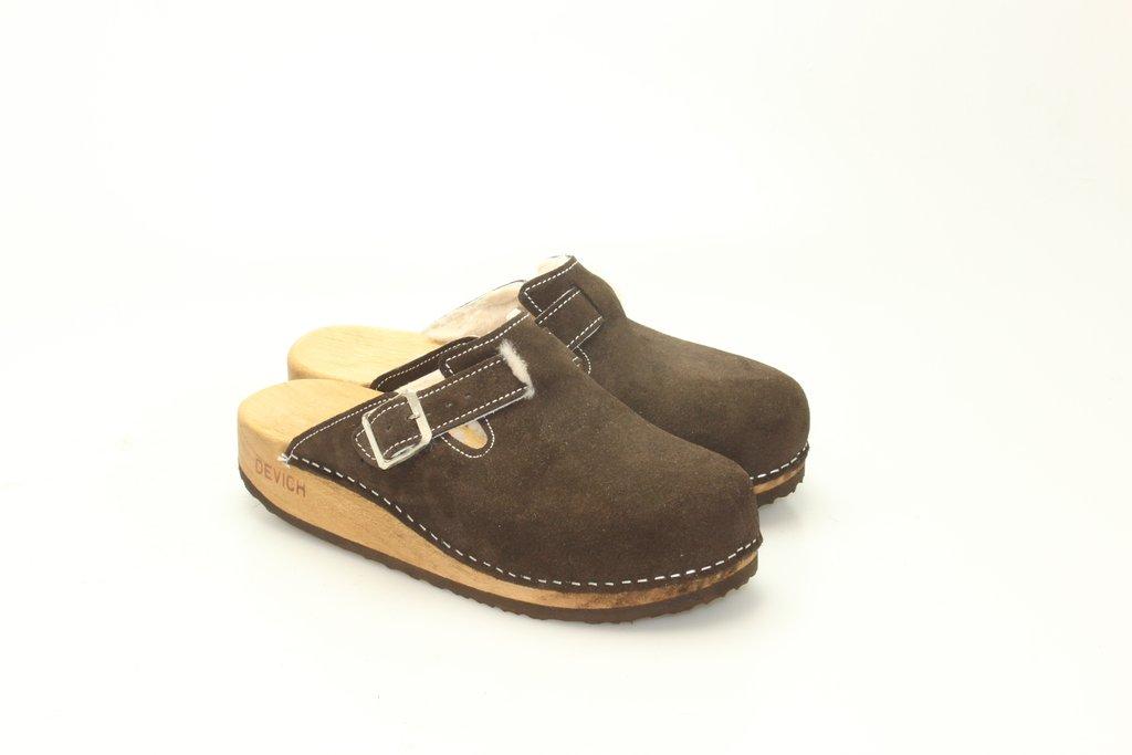 Clogs mit Keilsohle in Leder gefüttert-39-bv