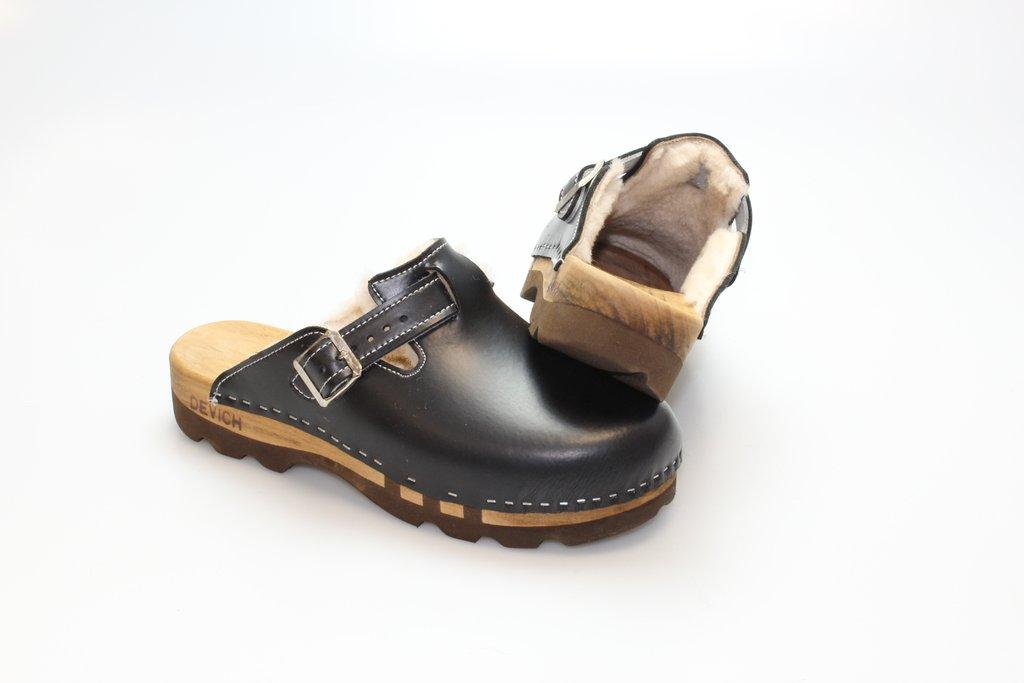Bewegliche Clogs für Herren in Leder gefüttert