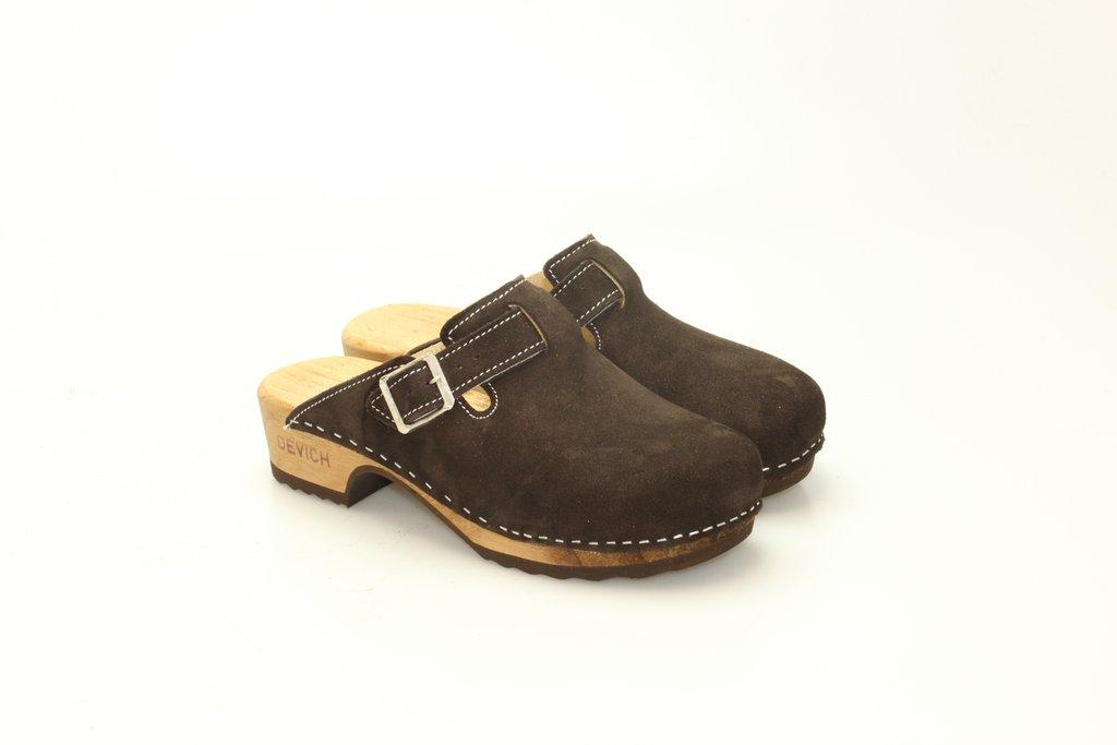 Clogs mit Absatz in Leder-36-bv
