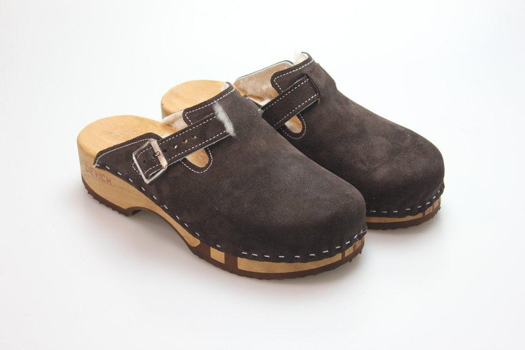 flexible Clogs mit Absatz in Leder gefüttert-40-bv
