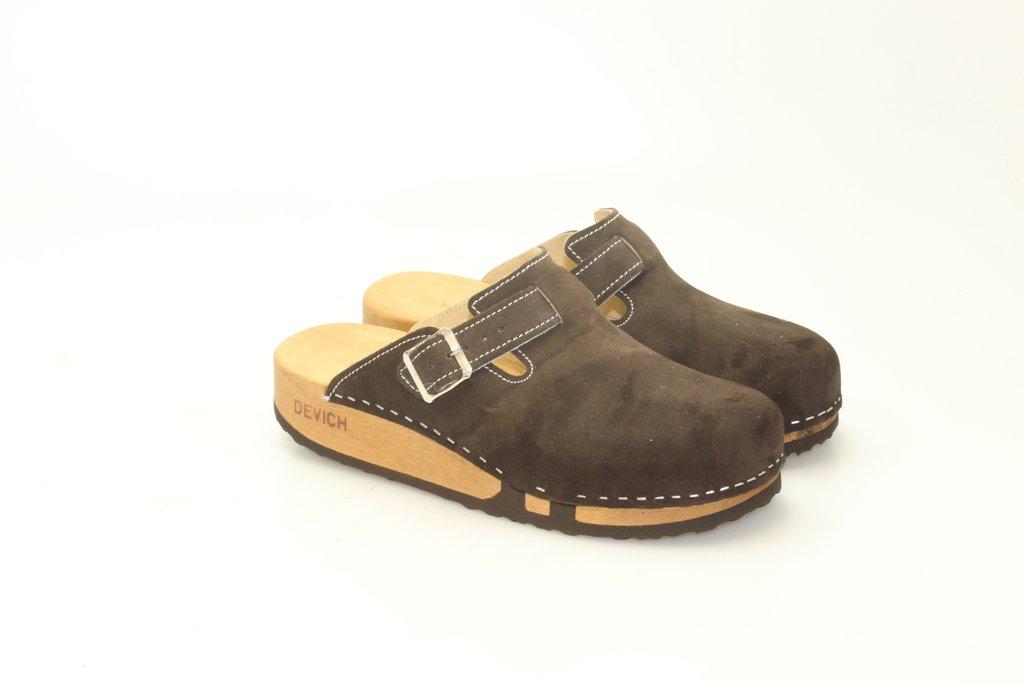 Bewegliche Clogs mit Keilsohle in Leder-39-bv