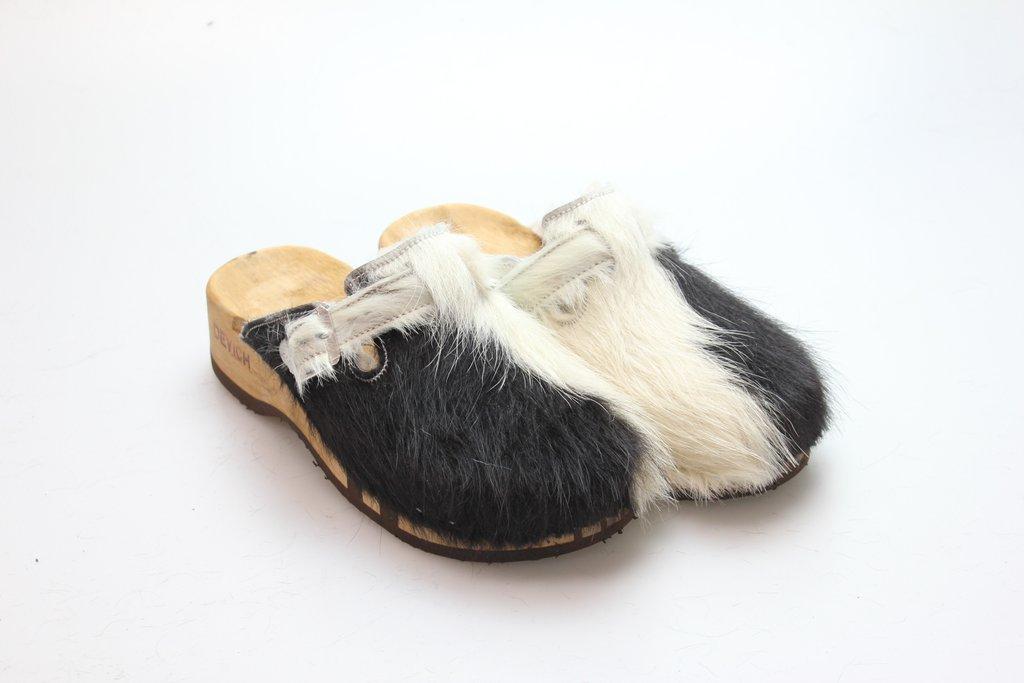 Bewegliche Fellclogs für Damen gefüttert