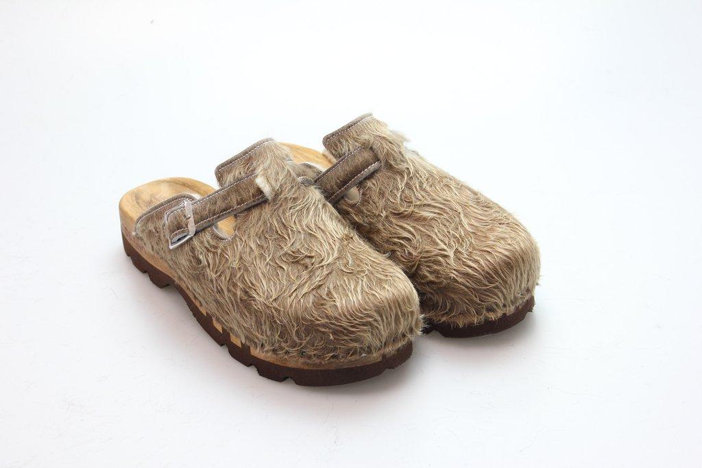 Bewegliche Clogs für Herren in Fell gefüttert