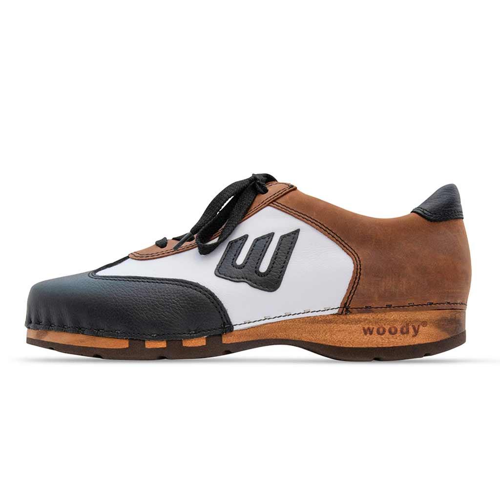 Niki Herren Clog Sneaker woody® - Nero-Tabacco / 40
