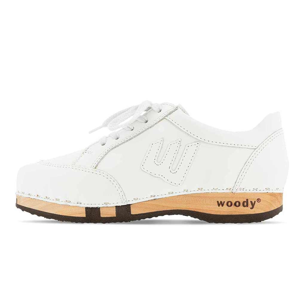 Abby Damen Clog Sneaker woody® - Weiss / 36