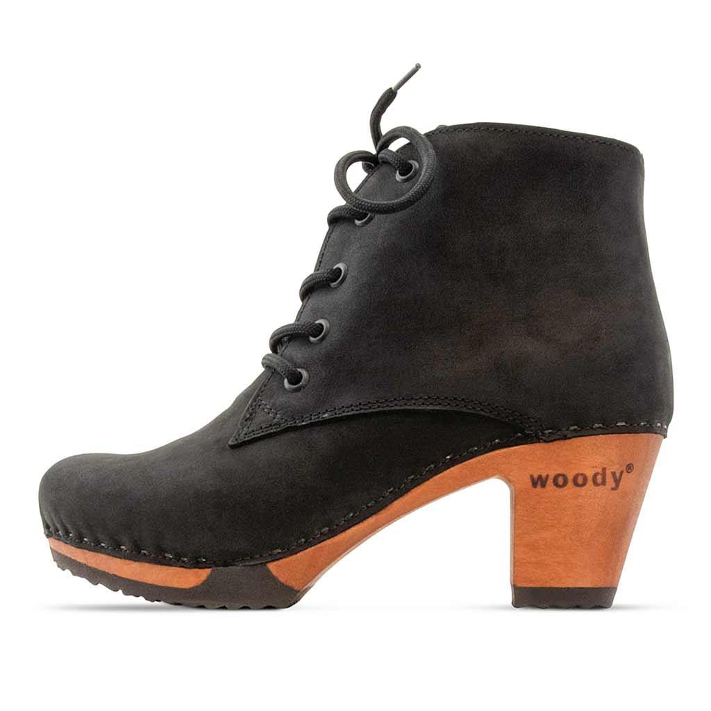 Anne Clog Ankle Boots Damen woody® - Nero / 36