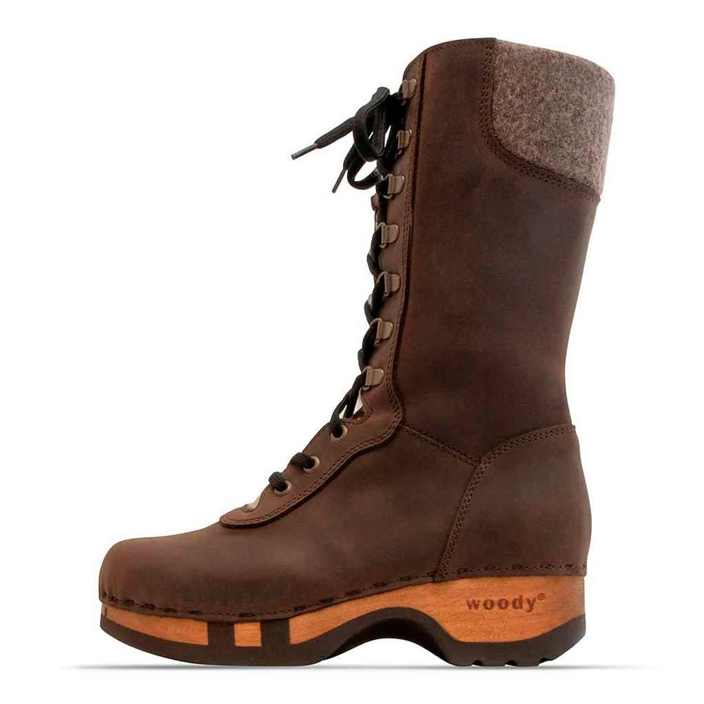 Rosanna Damen Clog Stiefel woody® - Caffe / 36