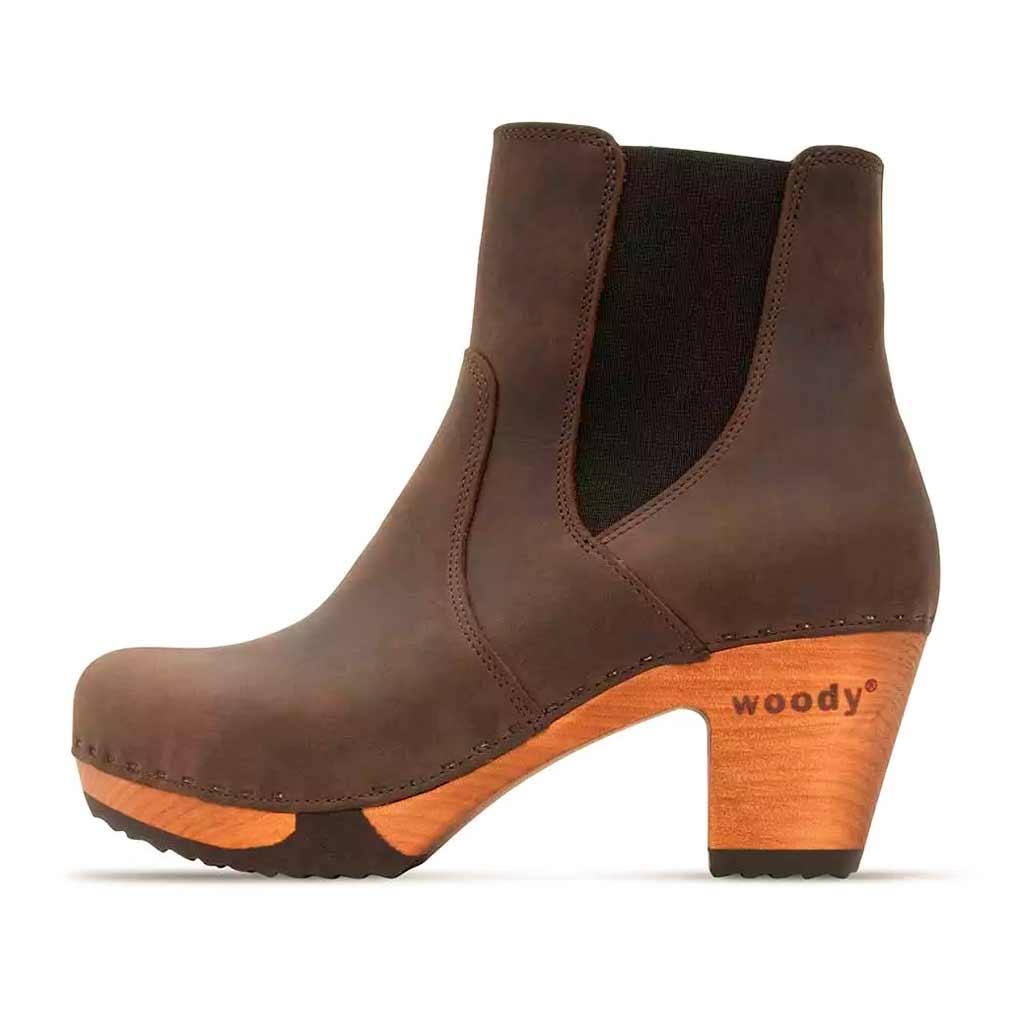 Lara Damen Clog Stiefelette woody®