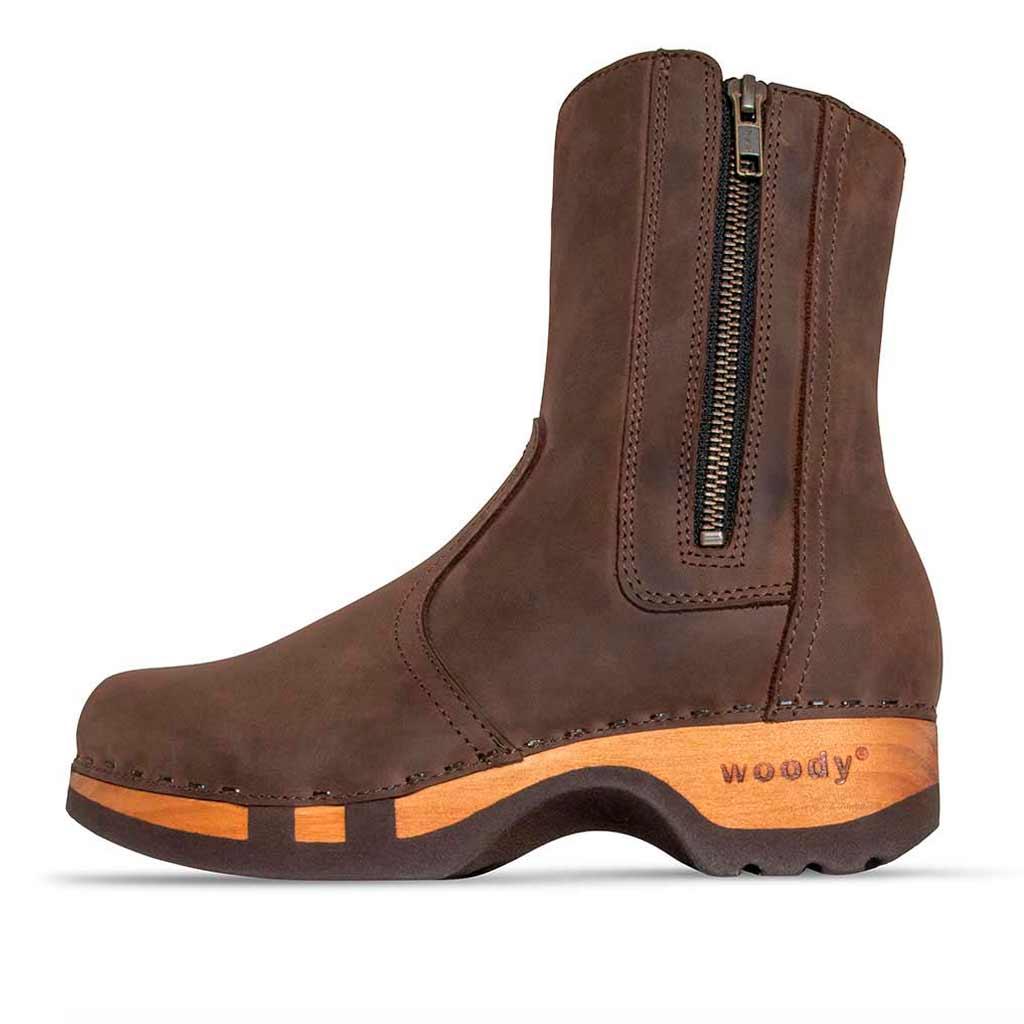 Veronika Damen Clog Stiefelette woody® - Caffe / 36