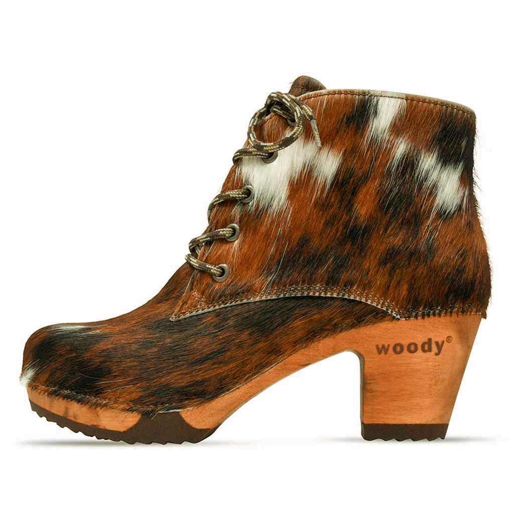 Betty Damen Fell Clog Ankle Boots woody® - Fell Natur / 36