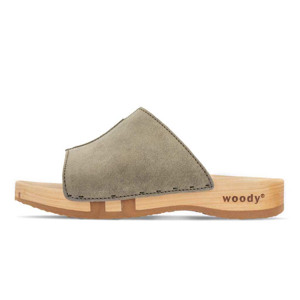 Anja Damen Clog Pantolette woody® - Sand / 36