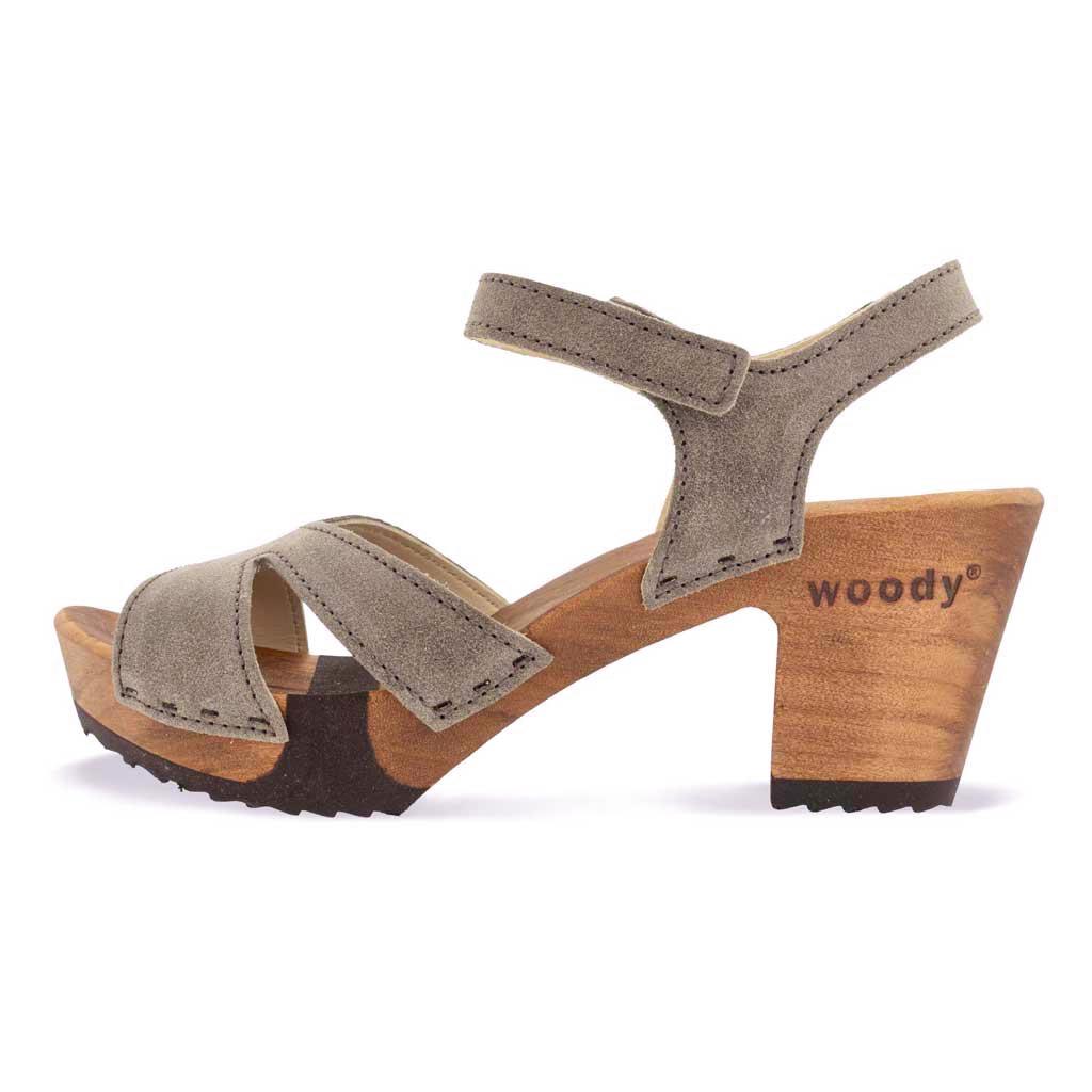 Carmen Damen Clog Sandaletten woody® - Sand / 36