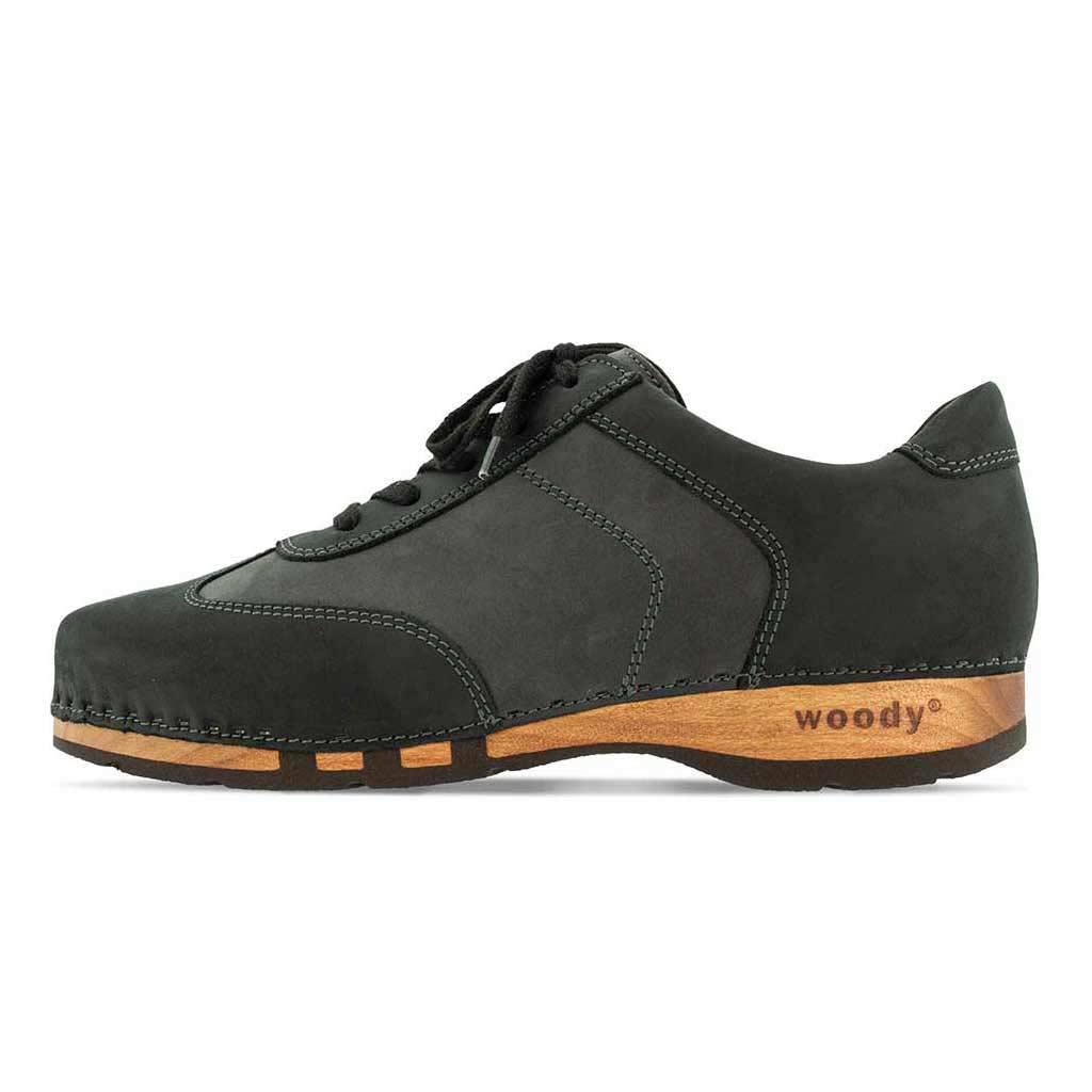 Sam Herren Clog Sneaker woody® - Nero-Grigio / 40