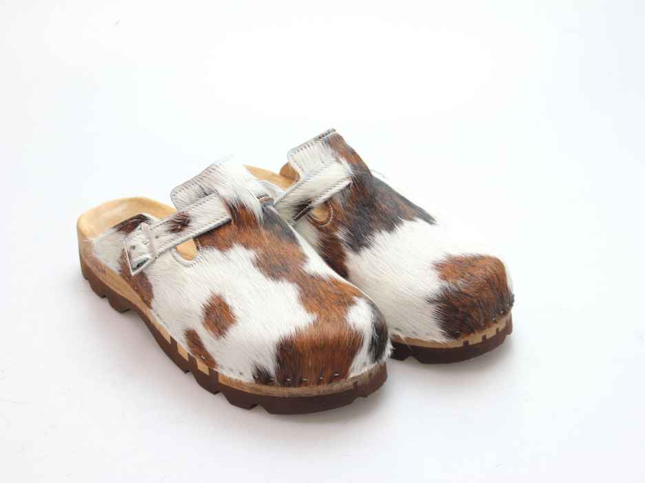 Bewegliche Clogs für Herren in Fell