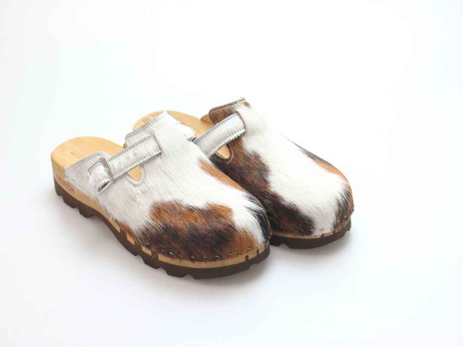 Bewegliche Clogs für Herren in Fell