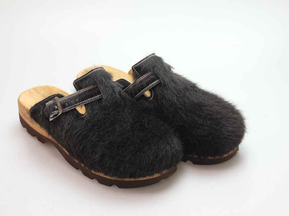 Bewegliche Clogs für Herren in Fell