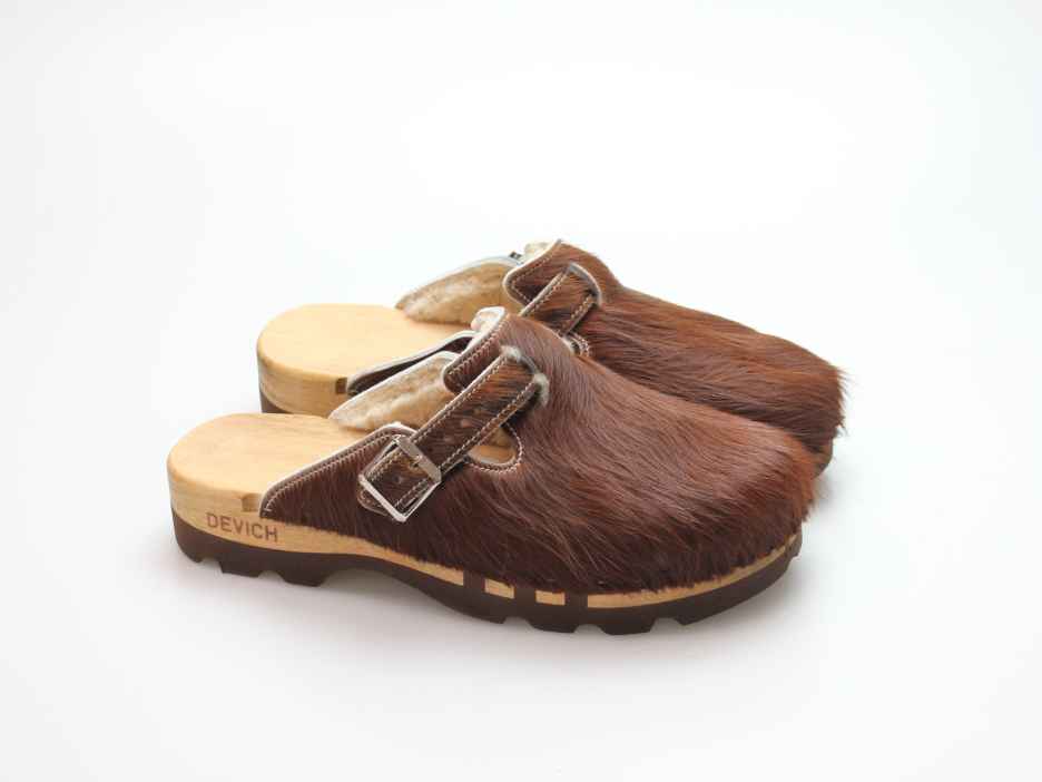 Bewegliche Clogs für Herren in Fell gefüttert