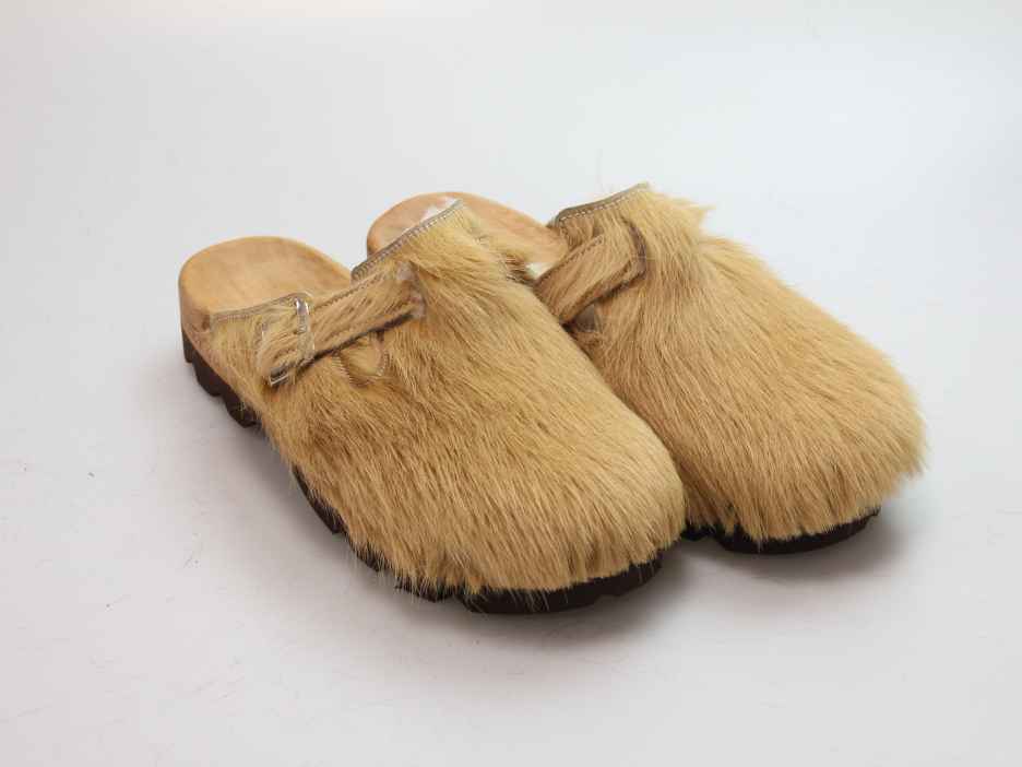 Bewegliche Clogs für Herren in Fell gefüttert