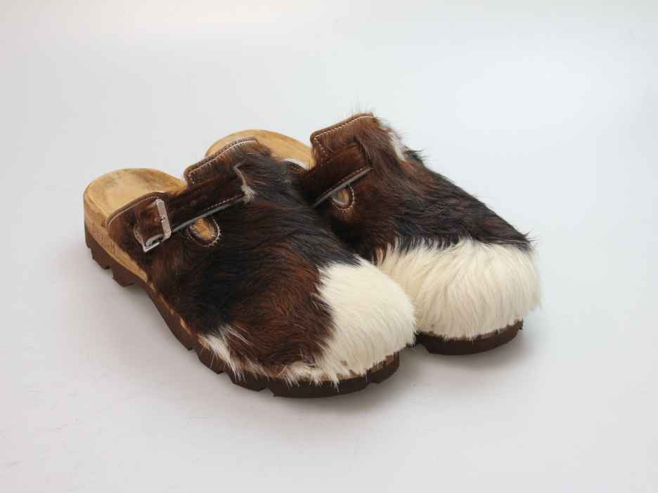 Bewegliche Clogs für Herren in Fell gefüttert