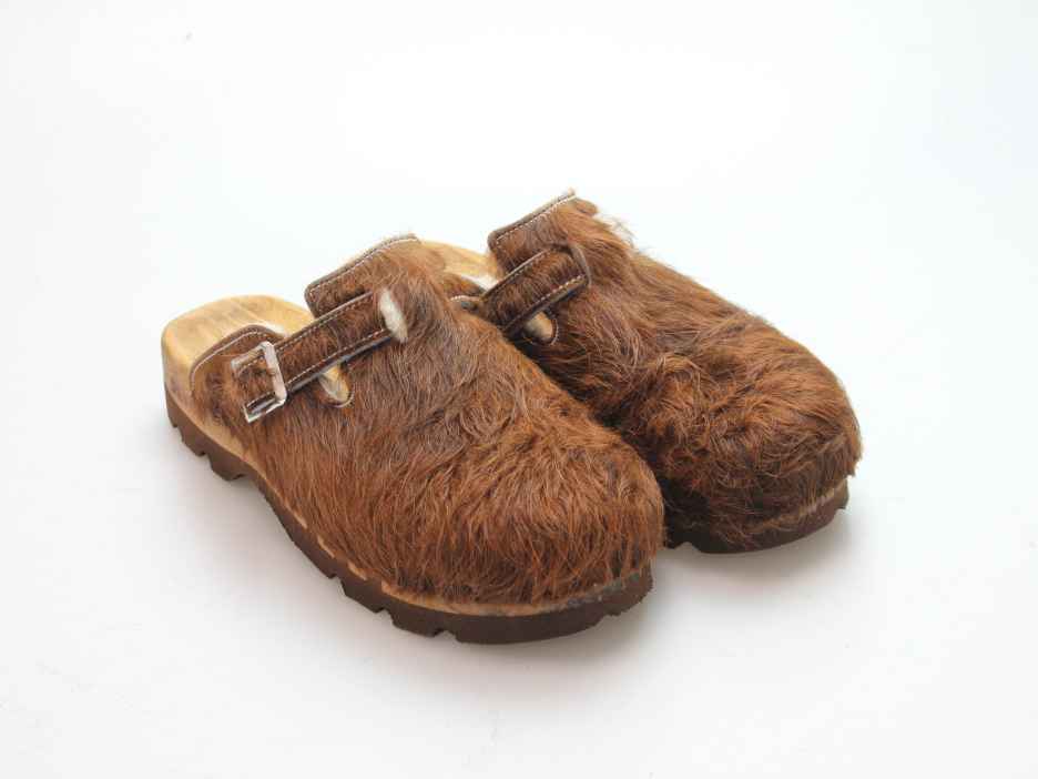 Bewegliche Clogs für Herren in Fell gefüttert