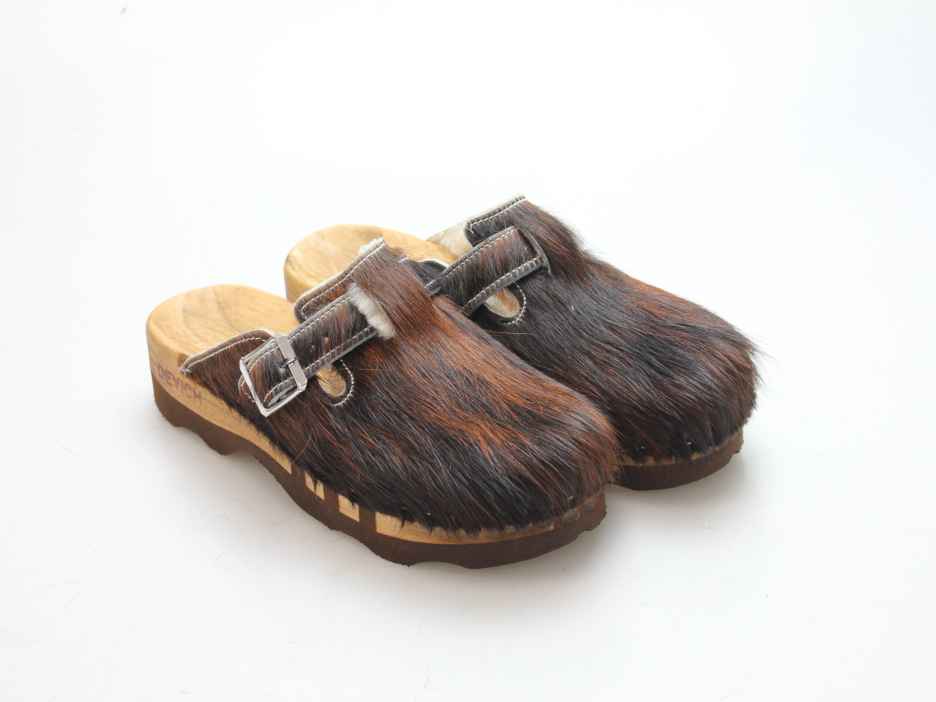 Bewegliche Clogs für Herren in Fell gefüttert