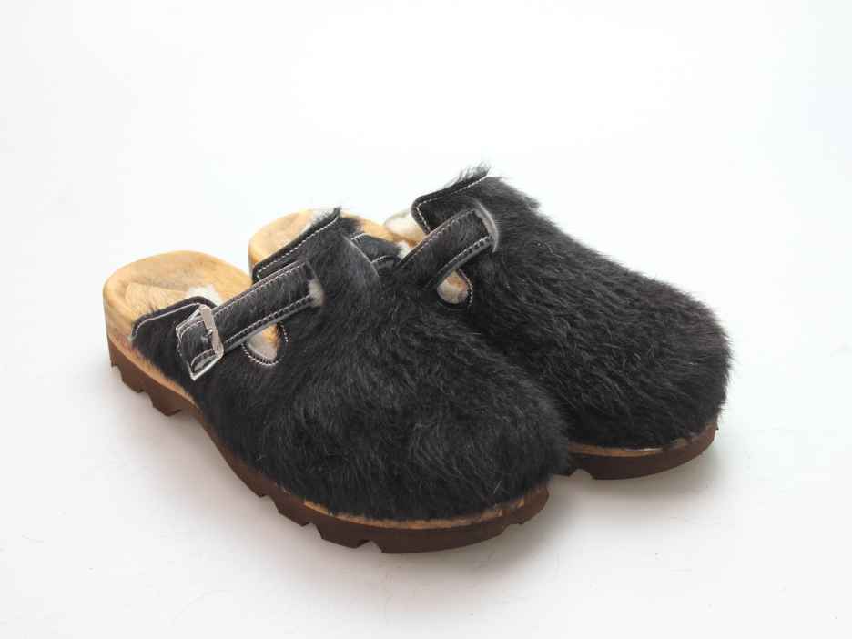 Bewegliche Clogs für Herren in Fell gefüttert