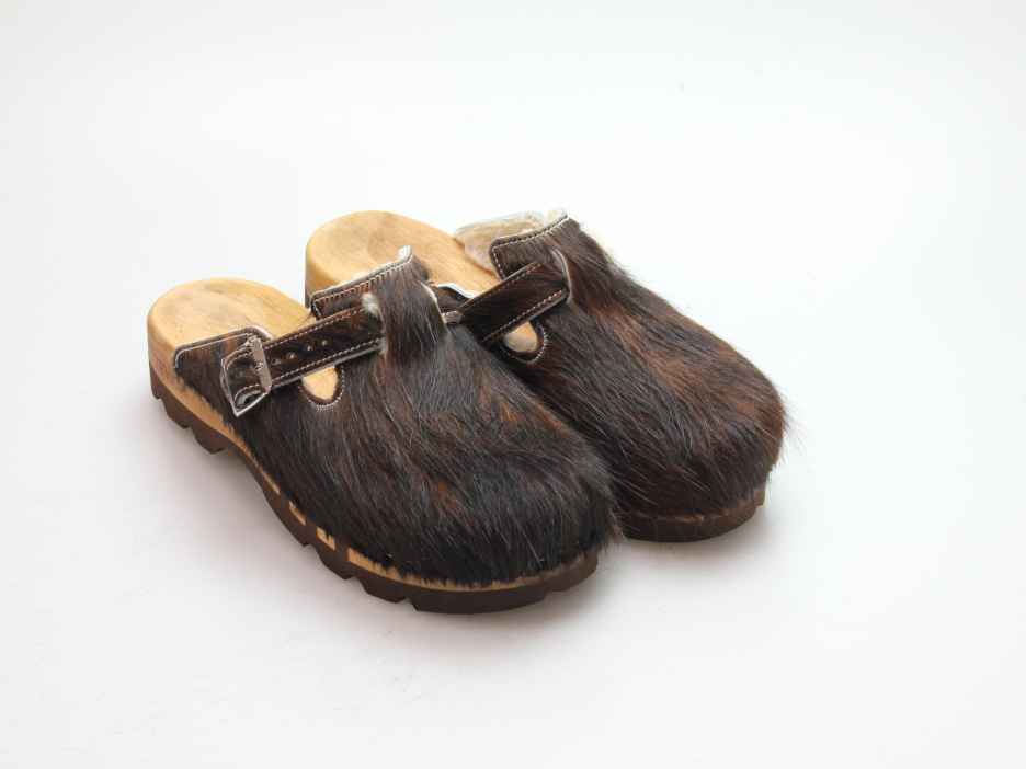 Bewegliche Clogs für Herren in Fell gefüttert