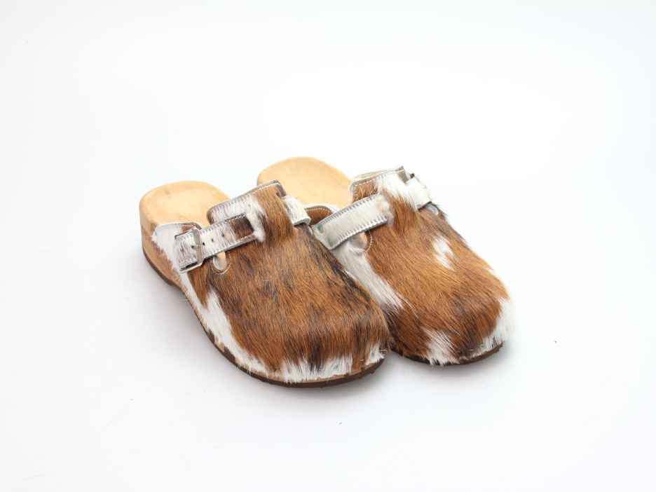 Bewegliche Fellclogs für Damen gefüttert