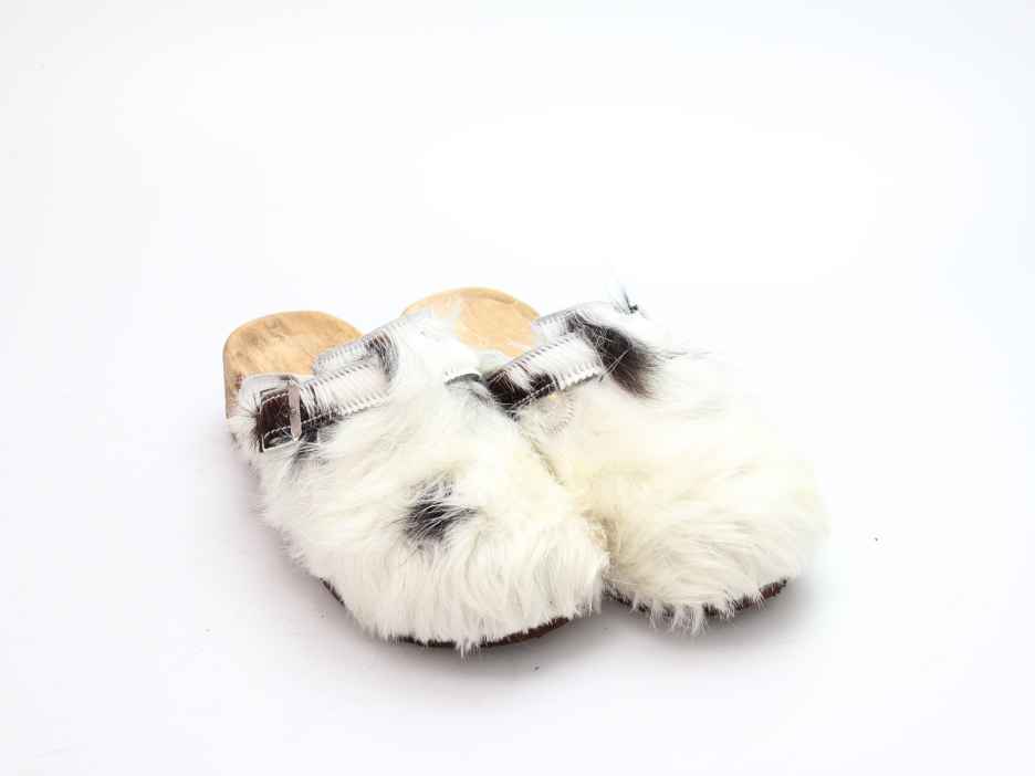 Bewegliche Fellclogs für Damen gefüttert