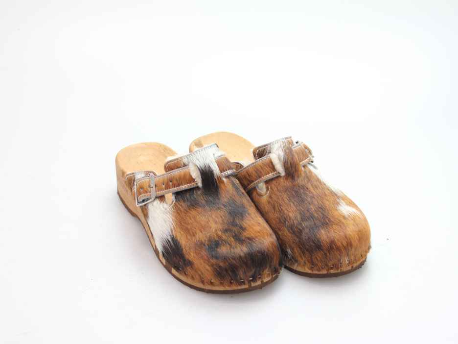 Bewegliche Fellclogs für Damen gefüttert