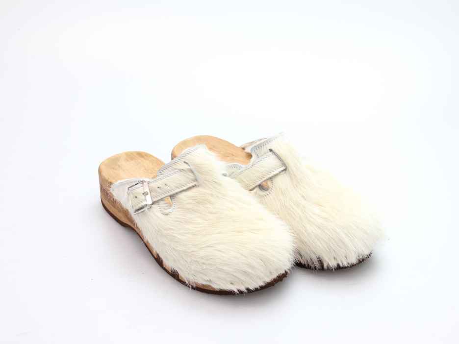 Bewegliche Fellclogs für Damen gefüttert