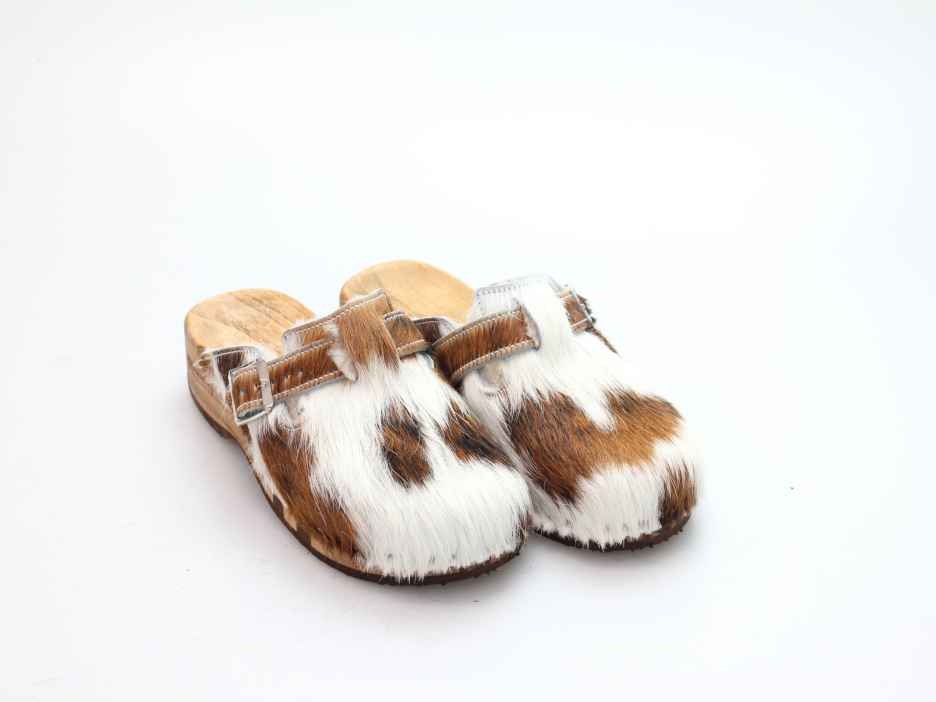 Bewegliche Fellclogs für Damen gefüttert