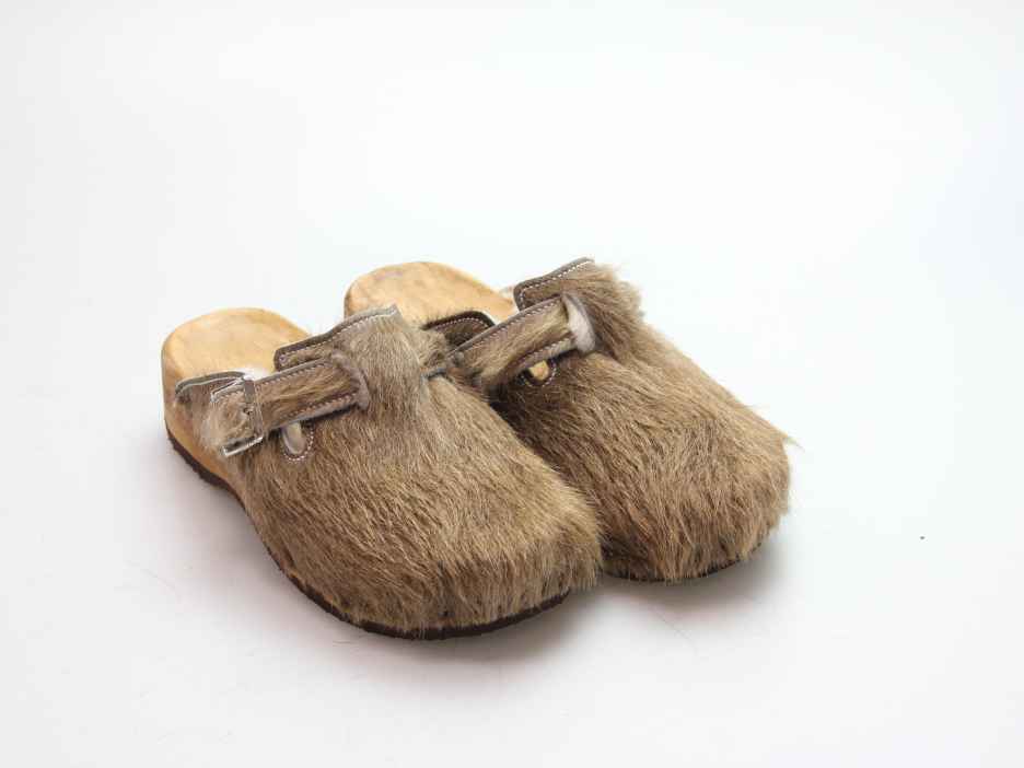 Bewegliche Fellclogs für Damen gefüttert