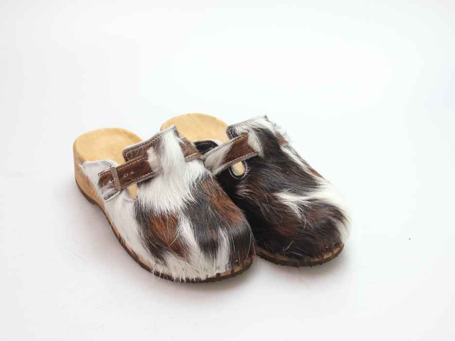 Bewegliche Fellclogs für Damen gefüttert