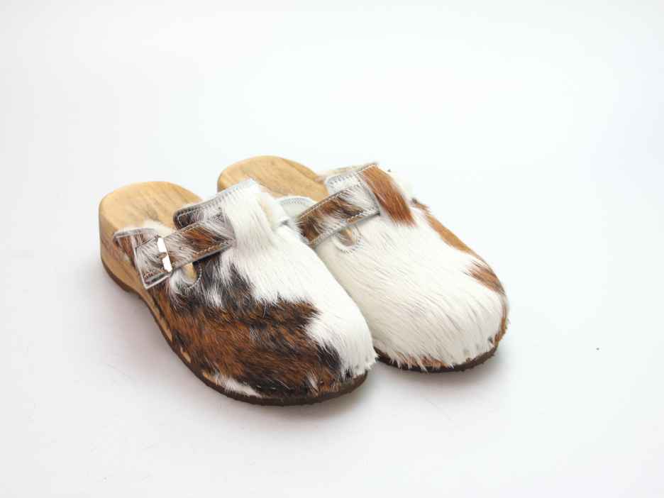 Bewegliche Fellclogs für Damen gefüttert