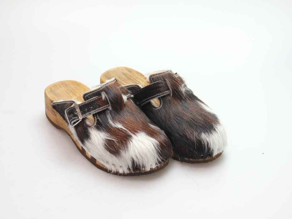 Bewegliche Fellclogs für Damen gefüttert