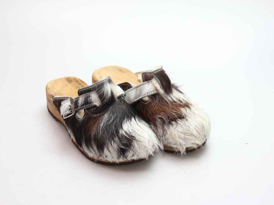 Bewegliche Fellclogs für Damen gefüttert