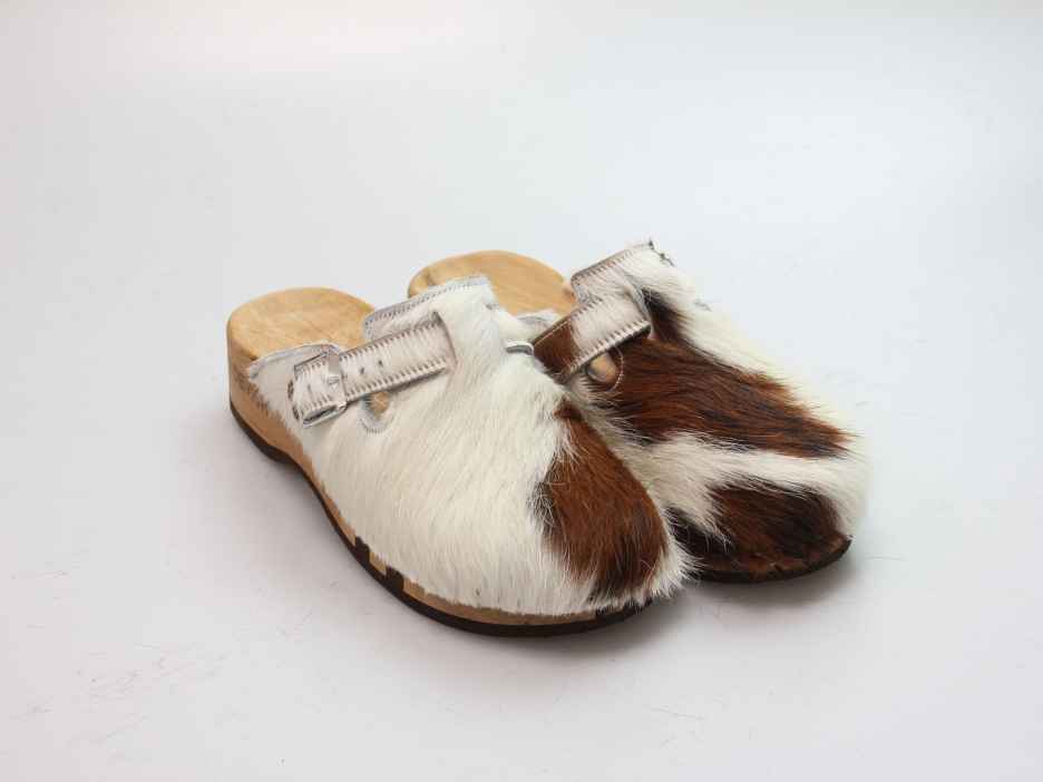 Bewegliche Fellclogs für Damen gefüttert