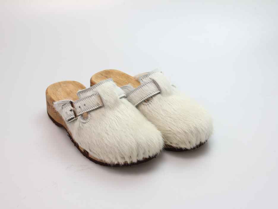 Bewegliche Fellclogs für Damen gefüttert