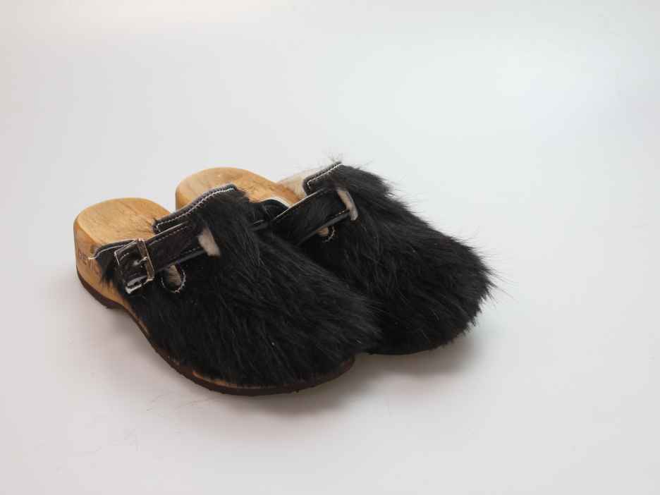 Bewegliche Fellclogs für Damen gefüttert