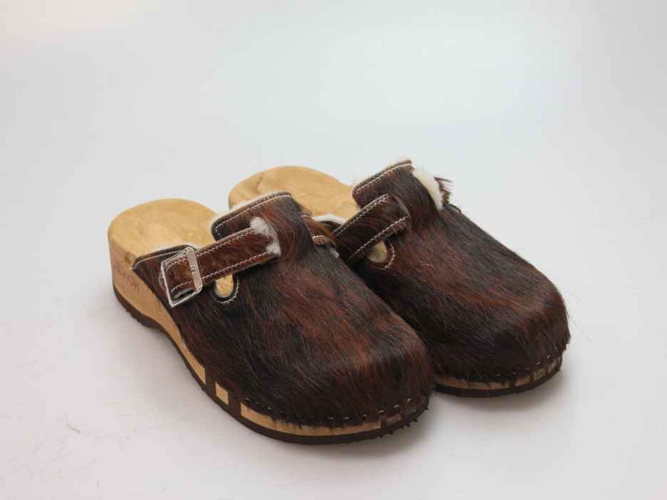 Bewegliche Fellclogs für Damen gefüttert