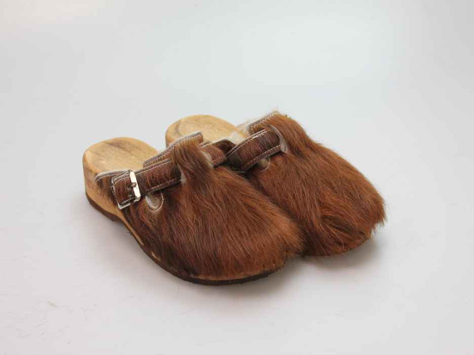 Bewegliche Fellclogs für Damen gefüttert