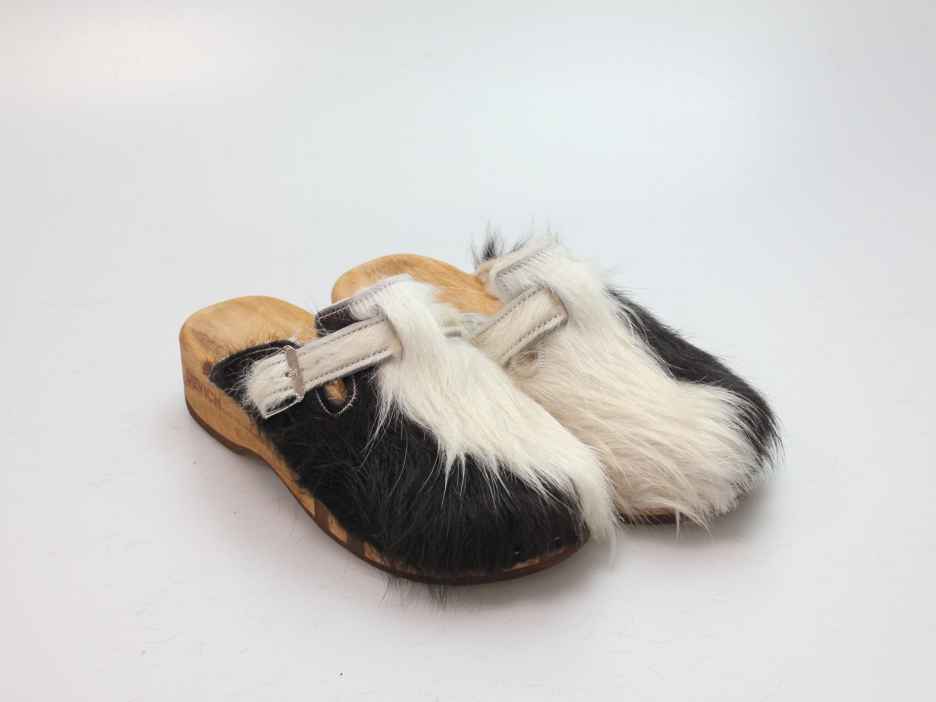 Bewegliche Fellclogs für Damen gefüttert