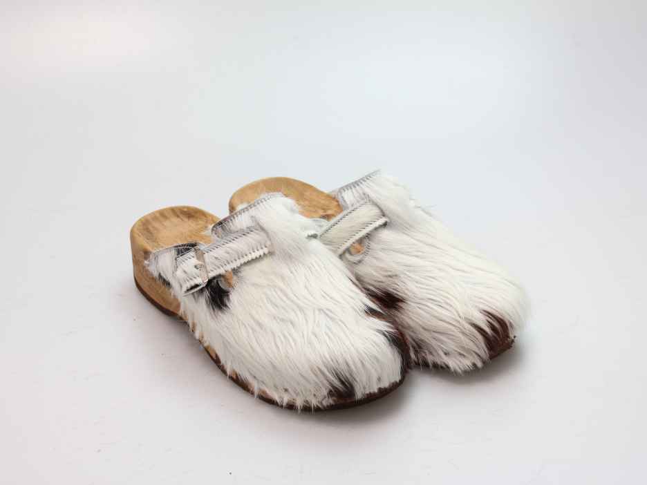 Bewegliche Fellclogs für Damen gefüttert