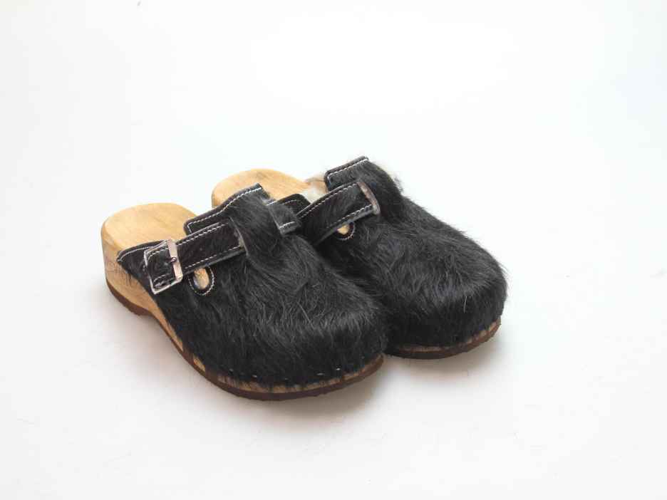 Bewegliche Fellclogs für Damen gefüttert