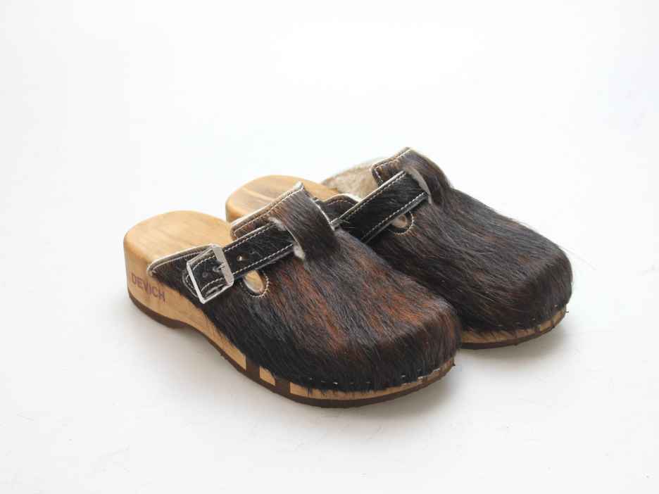 Bewegliche Fellclogs für Damen gefüttert