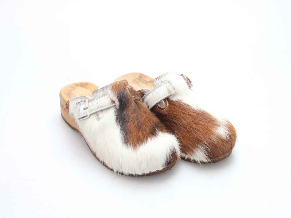 Bewegliche Fellclogs für Damen gefüttert