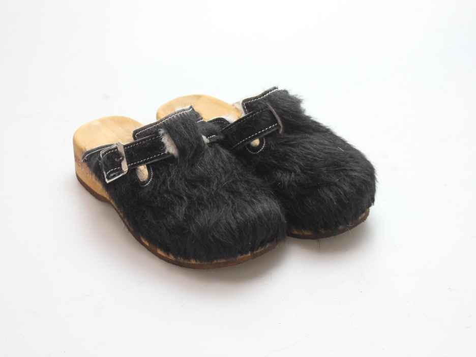 Bewegliche Fellclogs für Damen gefüttert