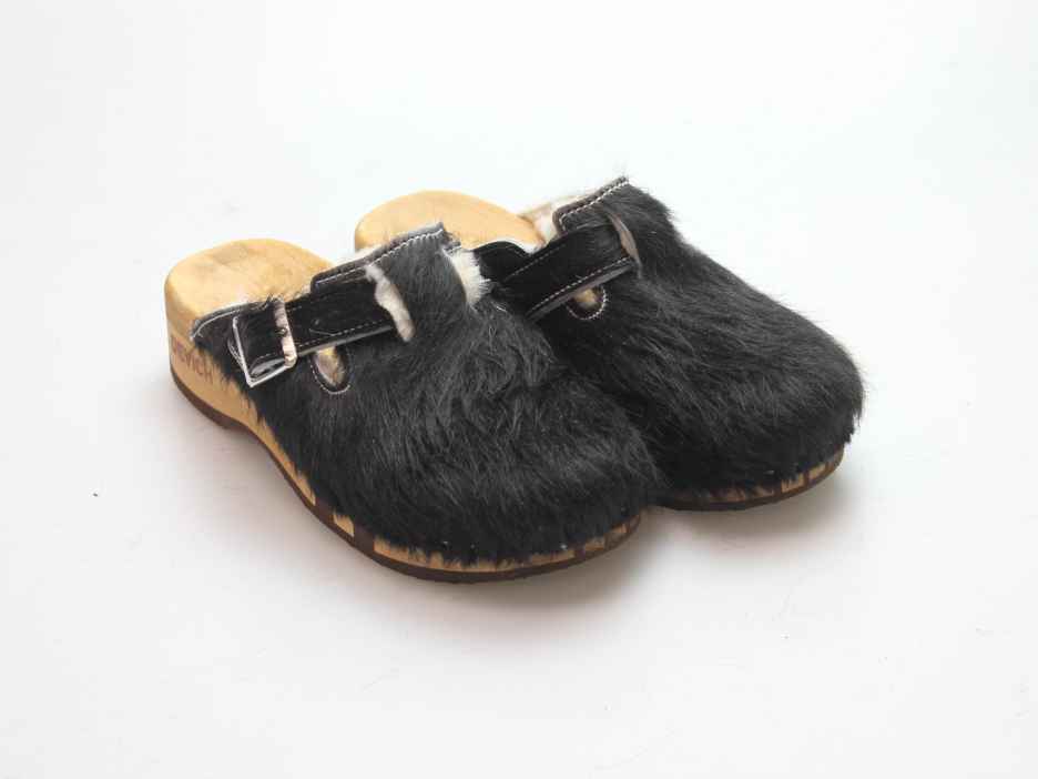 Bewegliche Fellclogs für Damen gefüttert