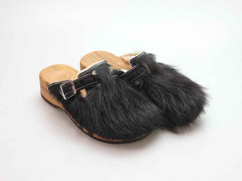 Bewegliche Fellclogs für Damen gefüttert